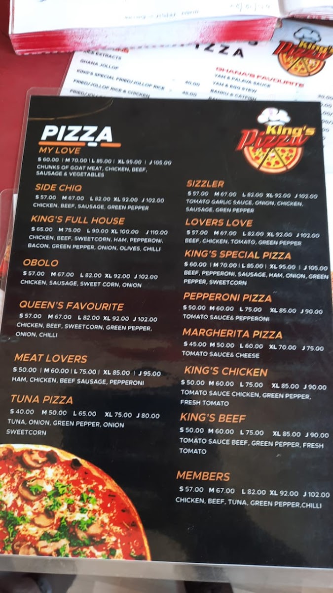 Menu King's Pizza-1